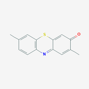 molecular formula C14H11NOS B8304164 2,7-Dimethyl-phenothiazone 
