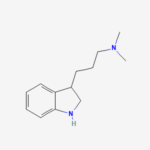 molecular formula C13H20N2 B8304208 3-(N,N-dimethylamino-propyl)indoline 