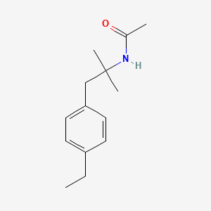 molecular formula C14H21NO B8304215 N-[2-(4-ethylphenyl)-1,1-dimethylethyl]acetamide 