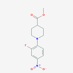 B8304219 Methyl 1-(2-fluoro-4-nitrophenyl)-4-piperidine carboxylate CAS No. 915187-39-2