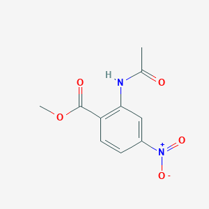 molecular formula C10H10N2O5 B8304265 Methyl 2-acetylamino-4-nitrobenzoate 