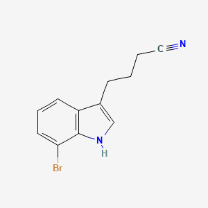 4-(7-bromo-1H-indol-3-yl)butanenitrile