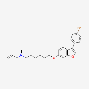 Allyl-{6-[3-(4-bromo-phenyl)-benzofuran-6-yloxy]-hexyl-}-methyl-amin