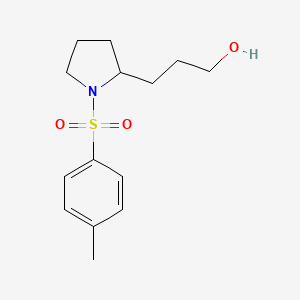 molecular formula C14H21NO3S B8304355 (Rs)-3-[1-(toluene-4-sulfonyl)-pyrrolidin-2-yl]-propanol 