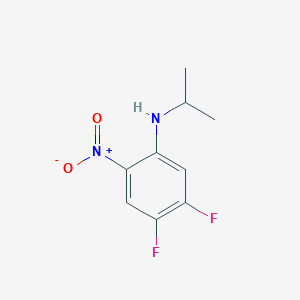 molecular formula C9H10F2N2O2 B8304412 4,5-difluoro-N-isopropyl-2-nitroaniline 