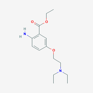 molecular formula C15H24N2O3 B8304415 Ethyl 2-amino-5-(2-diethylamino-ethoxy)-benzoate 