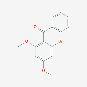 molecular formula C15H13BrO3 B8304539 (2-Bromo-4,6-dimethoxyphenyl)(phenyl)methanone 