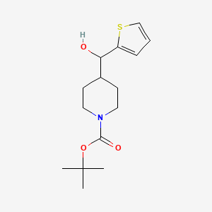 molecular formula C15H23NO3S B8304555 (1-Boc-4-piperidyl)(2-thienyl)methanol 