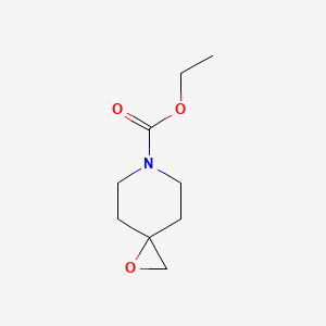 molecular formula C9H15NO3 B8304556 Ethyl 1-oxa-6-azaspiro[2,5]octane-6-carboxylate 