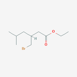 Ethyl 3-(bromomethyl)-5-methylhexanoate