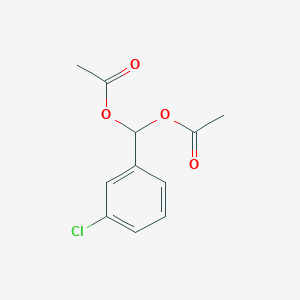 molecular formula C11H11ClO4 B8304566 m-Chlorobenzylidene diacetate 