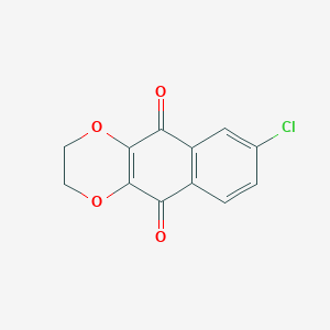 molecular formula C12H7ClO4 B8304577 6-Chloro-2,3-ethylenedioxy-1,4-naphthoquinone 