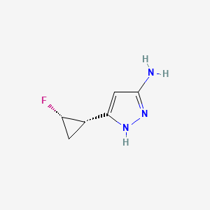 cis-5-(2-fluorocyclopropyl)-1H-pyrazol-3-amine