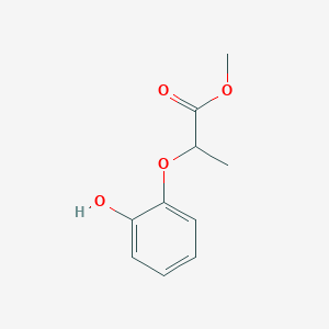 molecular formula C10H12O4 B8304613 Methyl 2-(2-hydroxyphenoxy)propionate 