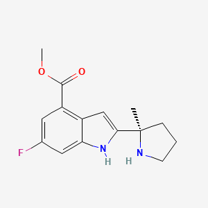 Methyl (R)-6-fluoro-2-(2-methylpyrrolidin-2-yl)-1H-indole-4-carboxylate