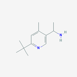 [1-(6-Tert-butyl-4-methylpyridin-3-yl)ethyl]amine