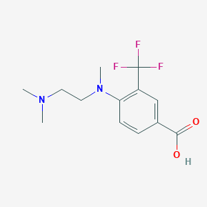 molecular formula C13H17F3N2O2 B8304635 4-[[2-(Dimethylamino)ethyl]methylamino]-3-(trifluoromethyl)-benzoic acid 