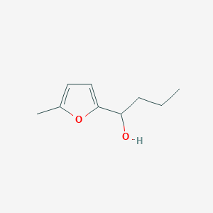 molecular formula C9H14O2 B8304652 5-Methyl-alpha-n-propyl-furfuryl alcohol 