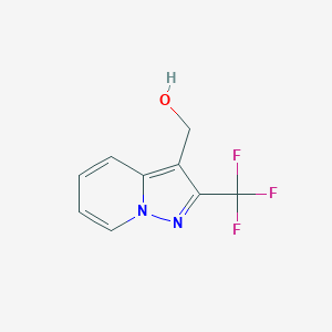 molecular formula C9H7F3N2O B8304656 (2-Trifluoromethylpyrazolo[1,5-a]pyridin-3-yl)methanol 