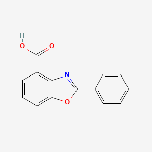 molecular formula C14H9NO3 B8304675 2-Phenylbenzoxazole-4-carboxylic acid 