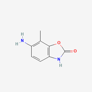 molecular formula C8H8N2O2 B8304680 6-Amino-7-methyl-1,3-benzoxazol-2(3H)-one CAS No. 1233185-19-7
