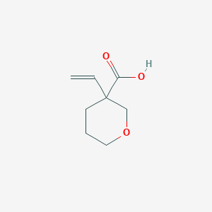 molecular formula C8H12O3 B8304695 3-Vinyl-tetrahydro-pyran-3-carboxylic acid 