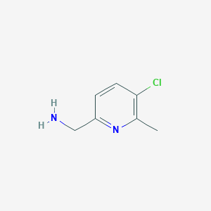molecular formula C7H9ClN2 B8304734 (5-Chloro-6-methylpyridin-2-YL)methanamine 