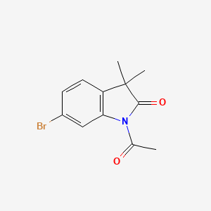 1-Acetyl-6-bromo-3,3-dimethyl-1,3-dihydro-2H-indol-2-one