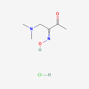 molecular formula C6H13ClN2O2 B8304812 2-Hydroxyimino-1-Dimethylamino-3-Butanone Hydrochloride 