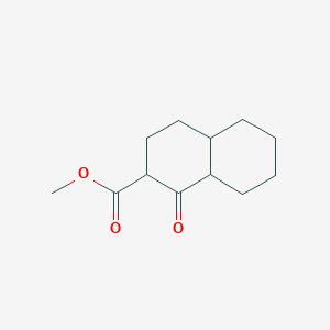 molecular formula C12H18O3 B8304820 Methyl 1-oxodecahydronaphthalene-2-carboxylate 