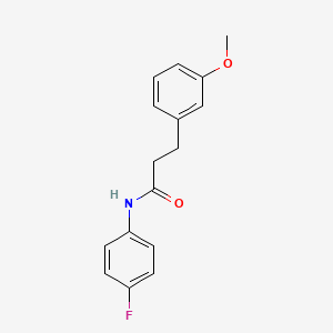 N-(4-fluorophenyl)-3-(3-methoxyphenyl)propanamide