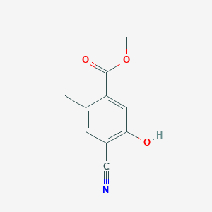 molecular formula C10H9NO3 B8304922 Methyl 4-cyano-5-hydroxy-2-methylbenzoate 