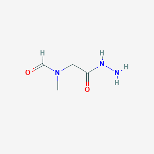 molecular formula C4H9N3O2 B8304931 N-Hydrazinocarbonylmethyl-N-methyl-formamide 