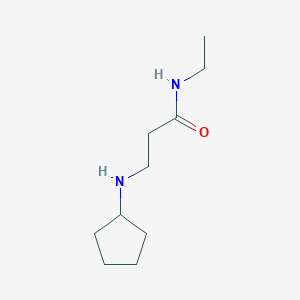 molecular formula C10H20N2O B8305044 3-(cyclopentylamino)-N-ethyl-propanamide 
