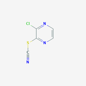 2-Chloro-3-thiocyanatopyrazine