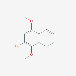 molecular formula C12H13BrO2 B8305103 6-Bromo-3,4-dihydro-5,8-dimethoxynaphthalene 