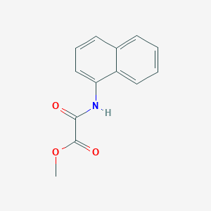 molecular formula C13H11NO3 B8305245 N-(1-Naphthyl)oxamidic acid methyl ester 