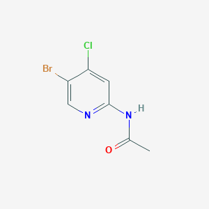 molecular formula C7H6BrClN2O B8305282 N-(5-bromo-4-chloropyridin-2-yl)acetamide 