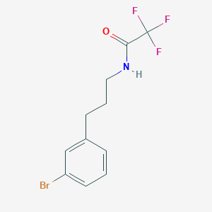 molecular formula C11H11BrF3NO B8305283 N-(3-(3-bromophenyl)propyl)-2,2,2-trifluoroacetamide 