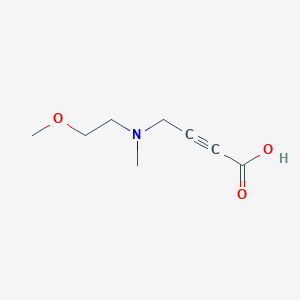 molecular formula C8H13NO3 B8305292 4-[(2-Methoxy-ethyl)-methyl-amino]-but-2-ynoic acid 