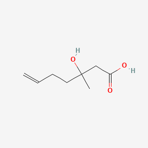molecular formula C8H14O3 B8305295 3-Hydroxy-3-methylhept-6-enoic acid 