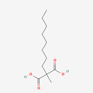 molecular formula C12H22O4 B8305355 Decane-2,2-dicarboxylic acid 