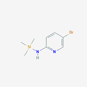 molecular formula C8H13BrN2Si B8305360 2-Trimethylsilylamino-5-bromopyridine 