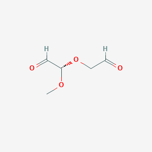 molecular formula C5H8O4 B8305379 (2S)-Methoxy(2-oxoethoxy)acetaldehyde CAS No. 64952-08-5