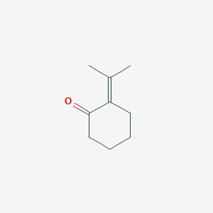 molecular formula C9H14O B083054 2-(1-甲基乙叉基)环己酮 CAS No. 13747-73-4