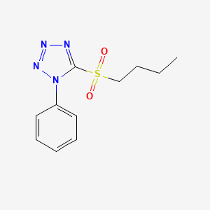 molecular formula C11H14N4O2S B8305454 5-butylsulfonyl-1-phenyl-1H-tetrazole 