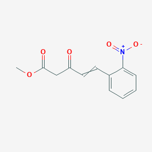 molecular formula C12H11NO5 B8305466 Methyl 5-(2-nitrophenyl)-3-oxopent-4-enoate 