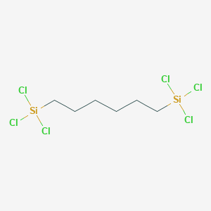 molecular formula C6H12Cl6Si2 B083055 1,6-双(三氯甲硅烷基)己烷 CAS No. 13083-94-8