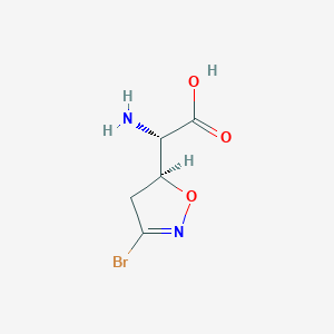(alphaS,5S)-alpha-amino-3-bromo-4,5-dihydro-5-isoxazole acetic acid