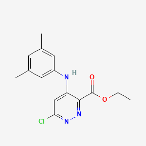molecular formula C15H16ClN3O2 B8305730 Ethyl 6-chloro-4-(3,5-dimethylphenylamino)pyridazine-3-carboxylate 